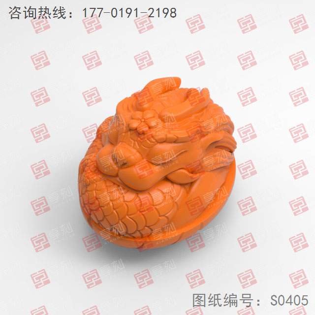 龍蛋茶寵手把件電腦雕刻圖_玉石雕刻機(jī)
