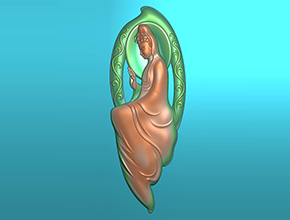 觀音吊墜玉雕電腦模型圖紙_玉石雕刻工具廠家