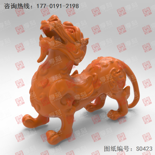 貔貅神獸擺件電腦精雕圖紙_玉石雕刻工具廠家