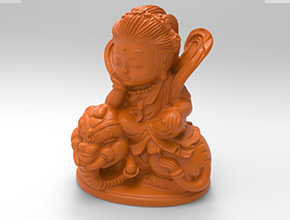 普賢菩薩擺件玉石電腦精雕圖紙_玉石雕刻工具廠