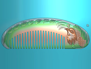 鳳凰梳子玉雕雕刻圖紙_玉石雕刻工具廠家