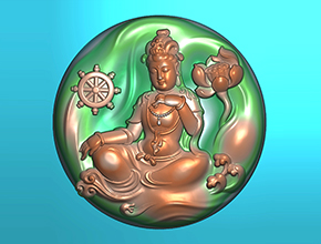 玉石觀(guān)音吊墜電腦玉器雕刻圖紙_玉石雕刻機(jī)廠(chǎng)家