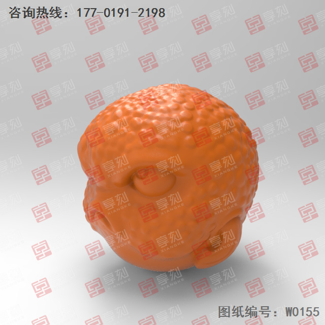 河豚珠子玉石手串3d精雕圖_玉石雕刻機廠家