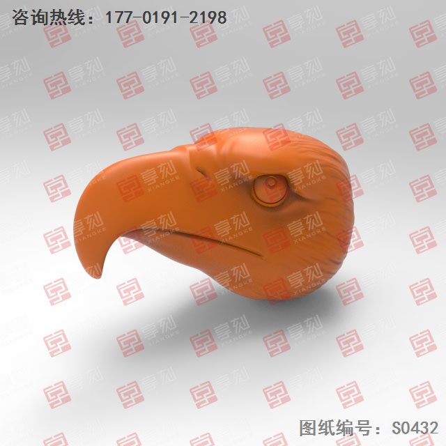 鷹頭吊墜玉石電腦精雕圖_玉石雕刻機(jī)廠家