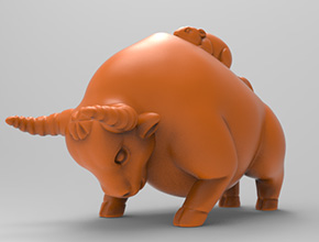 牛擺件玉石電腦精雕圖紙_玉石雕刻機(jī)廠家