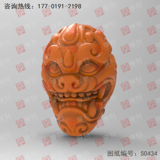 獸頭珠子玉石珠子電腦精雕圖_玉石雕刻機(jī)廠家