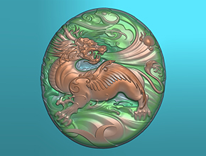 麒麟玉雕電腦雕刻精雕圖紙_玉石雕刻機廠家