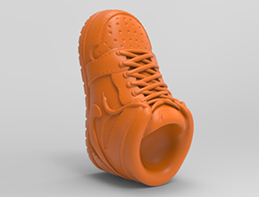 AJ運動鞋工藝品雕刻電腦模型圖_玉石雕刻機廠家