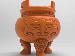 香爐電腦模型精雕圖紙_五軸玉石雕刻機廠家