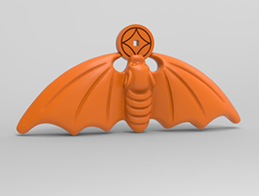 金幣蝙蝠電腦精雕圖紙_五軸玉石雕刻機廠家