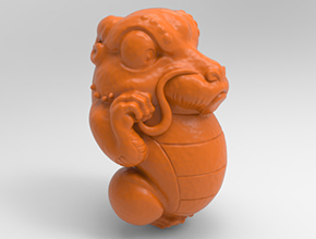 卡通龍工藝品電腦精雕圖紙_五軸玉石雕刻機廠家