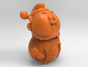 Q版鐘馗電腦模型精雕圖紙_五軸雕刻機廠家