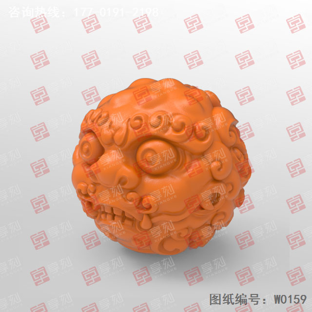 龍珠子手串模型精雕圖紙_五軸雕刻機(jī)廠家