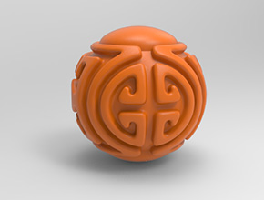 壽紋珠子電腦精雕圖紙_五軸雕刻機(jī)廠家