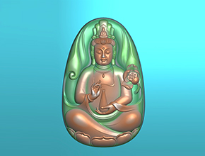 玉石觀音吊墜電腦精雕機(jī)圖紙_五軸雕刻機(jī)廠家