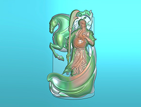 關(guān)公玉牌玉雕電腦精雕圖紙_五軸雕刻機(jī)廠家