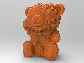 寶寶熊立體模型精雕圖紙_五軸雕刻機(jī)廠家