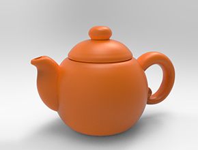 光面茶壺模型電腦精雕圖紙_五軸雕刻機廠家