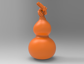 葫蘆手把件電腦精雕圖_五軸雕刻機(jī)廠家