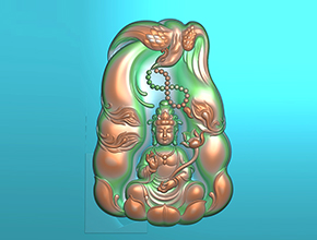 鳳凰觀音玉雕電腦精雕圖紙_五軸雕刻機(jī)廠家