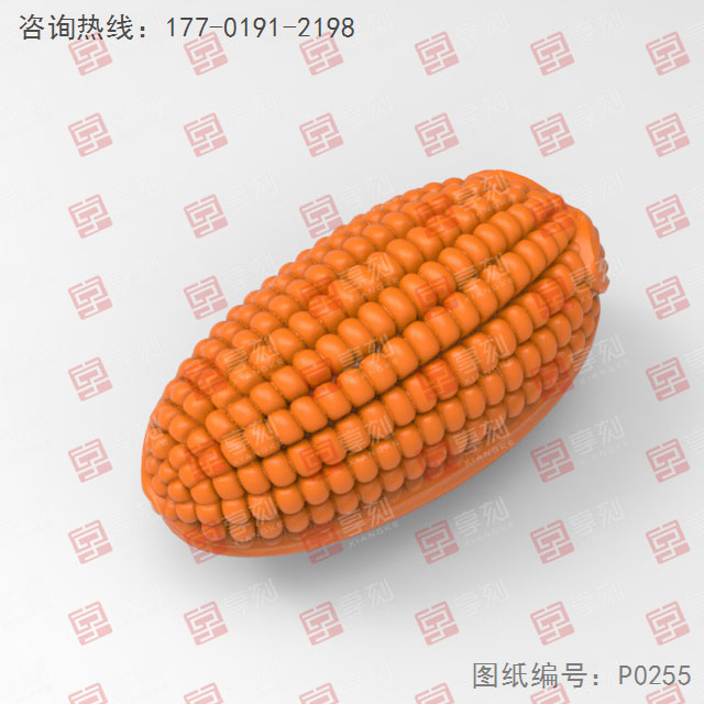 玉米手把件電腦雕刻精雕圖_五軸雕刻機(jī)廠家