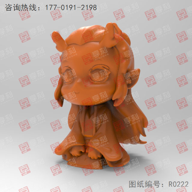 Q版敖丙立體擺件3d打印模型STL 享刻五軸雕刻機(jī)