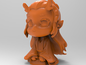 Q版敖丙立體擺件3d打印模型STL 享刻五軸雕刻機(jī)