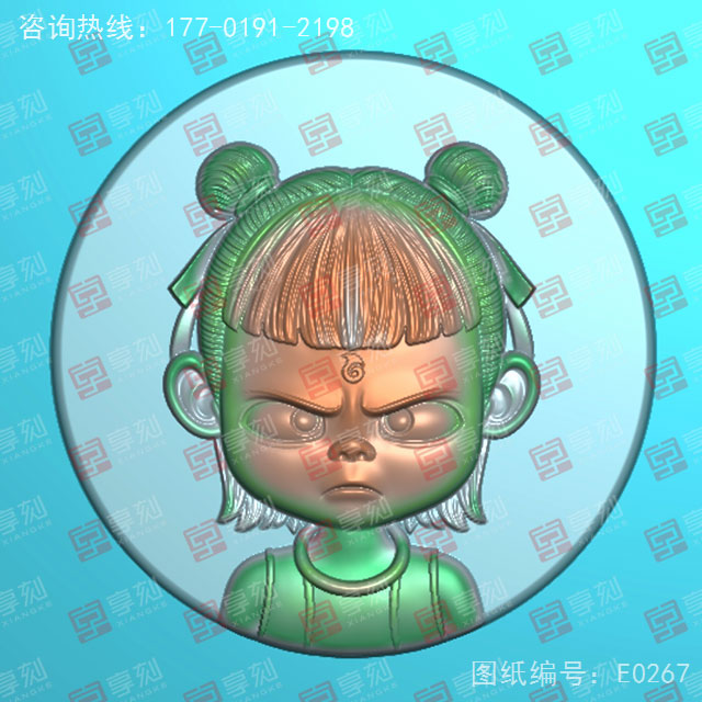 哪吒玉石電腦精雕圖JDP玉雕_享刻玉石雕刻機