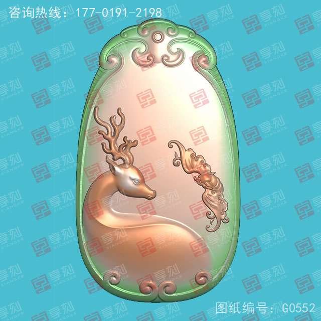 如意福祿玉石電腦精雕圖JDP玉雕_享刻玉石雕刻機(jī)