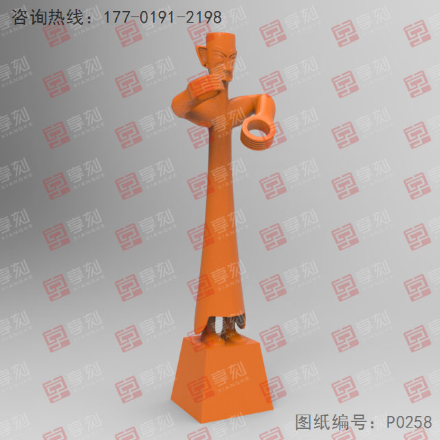 三星堆人像電腦3D模型圖紙_享刻五軸小型雕刻機(jī)