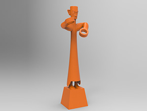 三星堆人物電腦3D模型圖紙_享刻五軸小型雕刻機