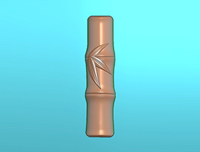 竹子吊墜玉石電腦精雕圖_玉石雕刻機(jī)廠家