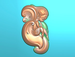 蝴蝶仙子玉器玉石電腦精雕圖_玉石雕刻機(jī)廠家