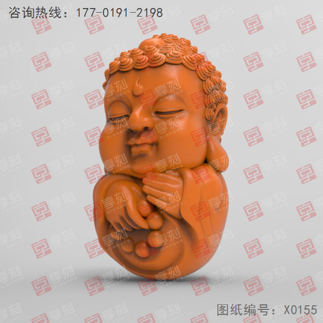 小如來(lái)佛玉石3d立體模型圖紙_五軸玉石雕刻機(jī)廠家