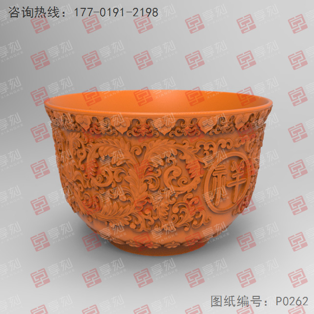 玉石玻璃碗3d雕刻模型圖紙_享刻五軸雕刻機(jī)廠家