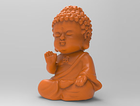 寶寶佛茶寵立體3d模型圖stl_享刻五軸雕刻機