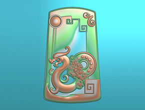 仿古龍牌玉石雕刻電腦圖紙_享刻玉石雕刻機(jī)