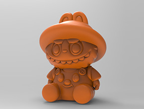 背書(shū)包拉布布擺件立體3d模型圖stl_享刻五軸雕刻