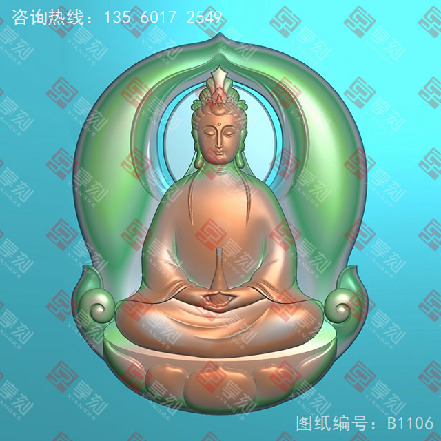 鏤空觀音精雕玉石電腦雕刻圖紙_享刻玉石雕刻機(jī)