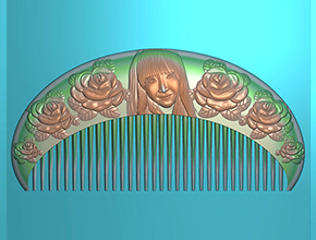 侍女梳子精雕玉石電腦雕刻圖紙_享刻玉石雕刻機(jī)