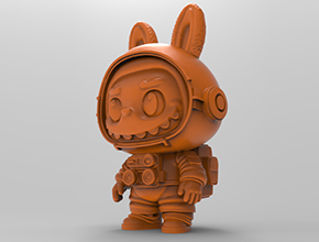 宇航員拉布布電腦3d模型圖stl_享刻五軸雕刻機(jī)