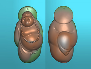 彌勒佛玉石電腦數(shù)控精雕圖紙_享刻玉石雕刻機(jī)