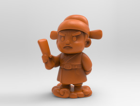 Q版八仙曹國(guó)舅電腦3d模型圖stl_享刻五軸雕刻機(jī)