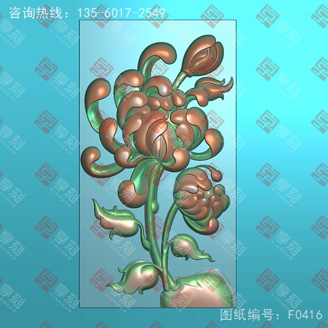 四君子梅花玉石電腦數(shù)控精雕圖紙_享刻玉石雕刻機