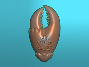 蟹鉗玉石電腦數(shù)控精雕圖紙_享刻玉石雕刻機(jī)