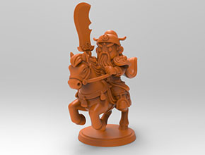 Q版關(guān)羽電腦3d模型圖stl_享刻五軸雕刻機(jī)