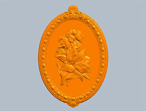 牽牛花裝飾品玉石電腦數(shù)控精雕圖紙_享刻玉石雕