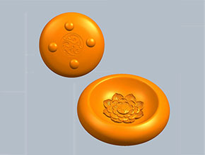 香爐-香插-筆洗 電腦模型精雕圖紙_五軸玉石雕刻