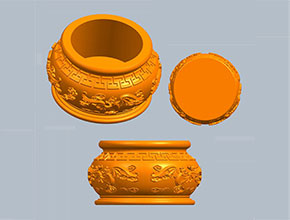 蝙蝠香爐電腦模型精雕圖紙_五軸玉石雕刻機(jī)廠家