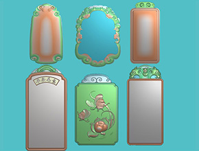 六款平安無事牌玉石電腦數(shù)控精雕圖紙_享刻玉石